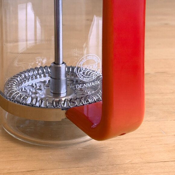 Vintage Classic Bodum Bistro French Press Coffee Maker Red - Picture 5 of 5